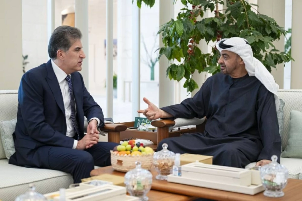 رئيس الدولة يبحث ورئيس كردستان العراق يبحثان التعاون والتطورات الإقليمية