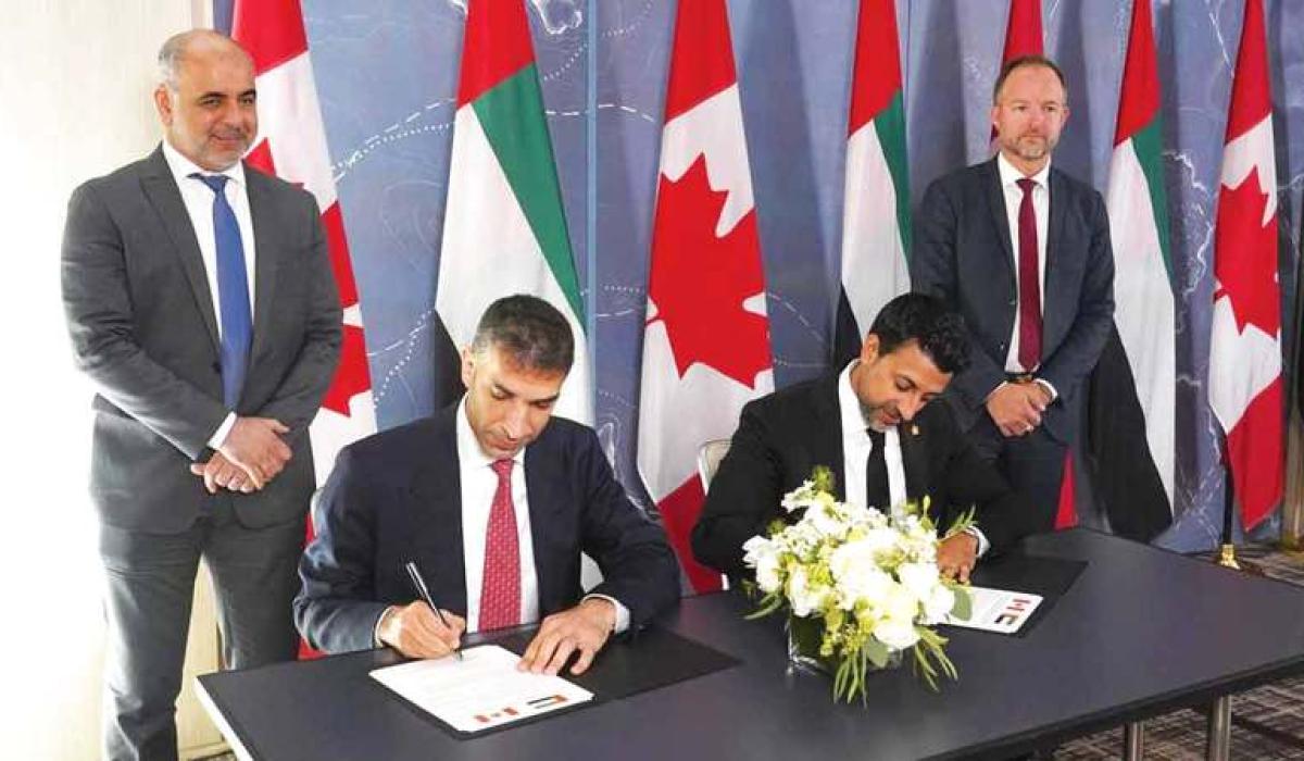 الإمارات وكندا تقتربان من توقيع اتفاقية شراكة اقتصادية شاملة
