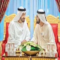 محمد بن راشد يستقبل محمد بن زايد في دبي