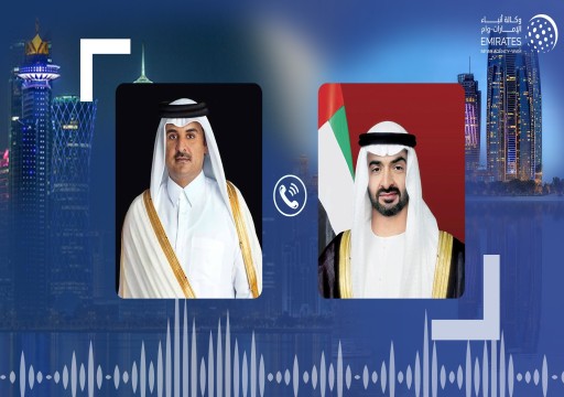 رئيس الدولة وأمير قطر يبحثان التصعيد الإيراني الإسرائيلي