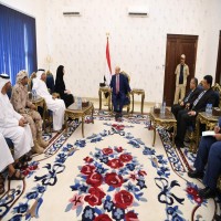 وزيرة التعاون الدولي تلتقي الرئيس اليمني في عدن