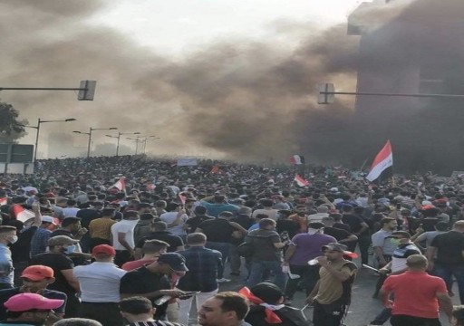 إصابة 8 في اليوم الثاني من الاحتجاجات في بغداد
