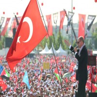 أردوغان أمام حشود الأتراك: إذا لم ندافع عن القدس لن نستطيع الدفاع عن مكة