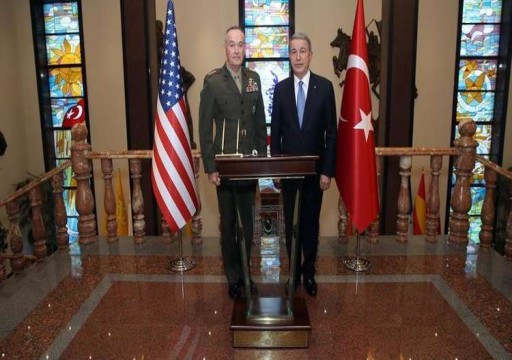 وزير الدفاع التركي ورئيس الأركان الأمريكي يبحثان الأزمة السورية