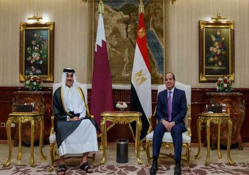 السيسي يشكر أمير قطر لجهوده في إتمام هدنة بقطاع غزة