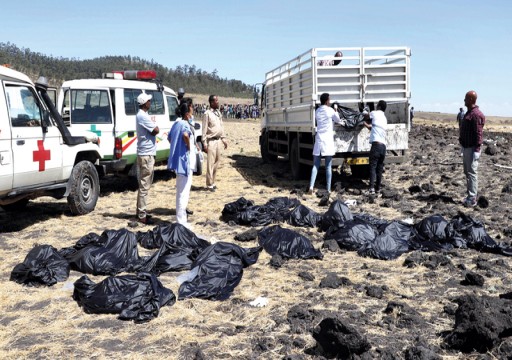 مصرع 157 شخصاً في تحطم طائرة إثيوبية قرب أديس أبابا