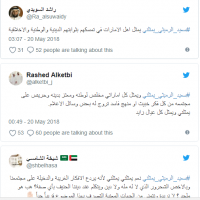 مغردون يتضامنون مع عضو المجلس الوطني الرميثي لانتقاده قناة أبوظبي