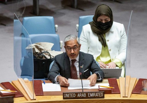 الإمارات بمجلس الأمن: الوضع الإنساني والاقتصادي في غزة لا يحتمل التصعيد