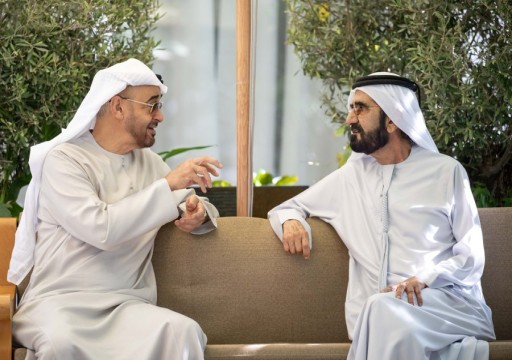 رئيس الدولة يلتقي محمد بن راشد في دبي