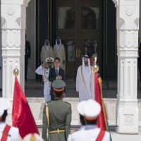 محمد بن زايد يستقبل رئيس تركمانستان