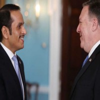 وزير الخارجية القطري يبحث الأزمة الخليجية مع نظيره الأمريكي