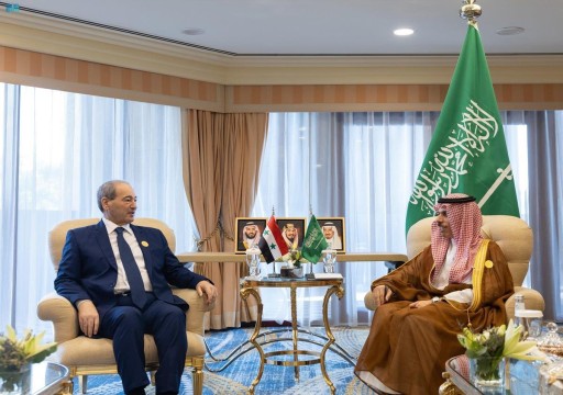 فيصل بن فرحان يبحث مع وزير خارجية النظام السوري القضايا الثنائية