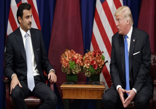 أمير قطر وترامب يبحثان مستجدات الأوضاع في المنطقة