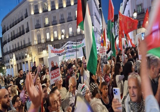 مظاهرات داعمة لفلسطين في أكثر من 100 مدينة وبلدة إسبانية