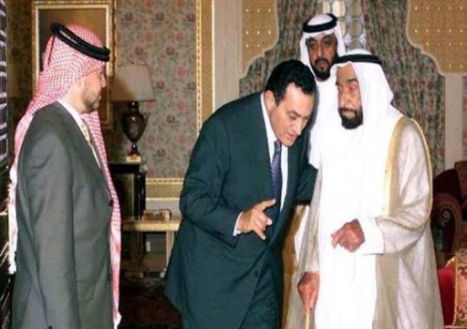 المخلوع مبارك: أرسلت قوات مصرية لحماية آبار النفط في الإمارات بطلب من "زايد"