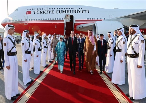 الرئيس التركي يصل الدوحة قادماً من السعودية
