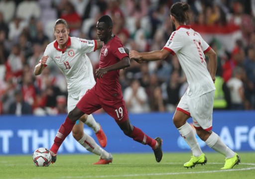 منتخب قطر يتغلب على لبنان بثنائية نظيفة في كأس آسيا19
