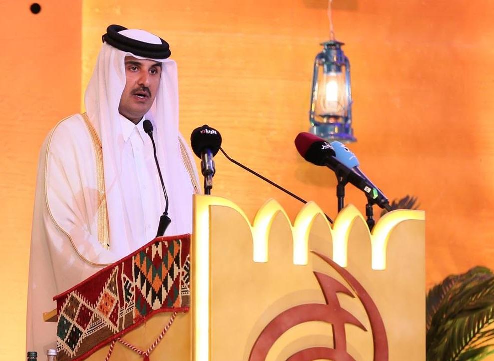 أمير قطر: اللاجئ ضحية المليشيات وليس إرهابياً