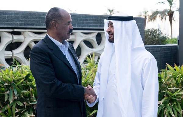 محمد بن زايد يستقبل رئيس أريتريا