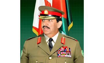 القائد العام لقوة دفاع البحرين  يلتقي  وفد عسكري سعودي 