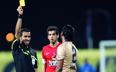 احتساب 778 بطاقة صفراء في موسم دوري الخليج