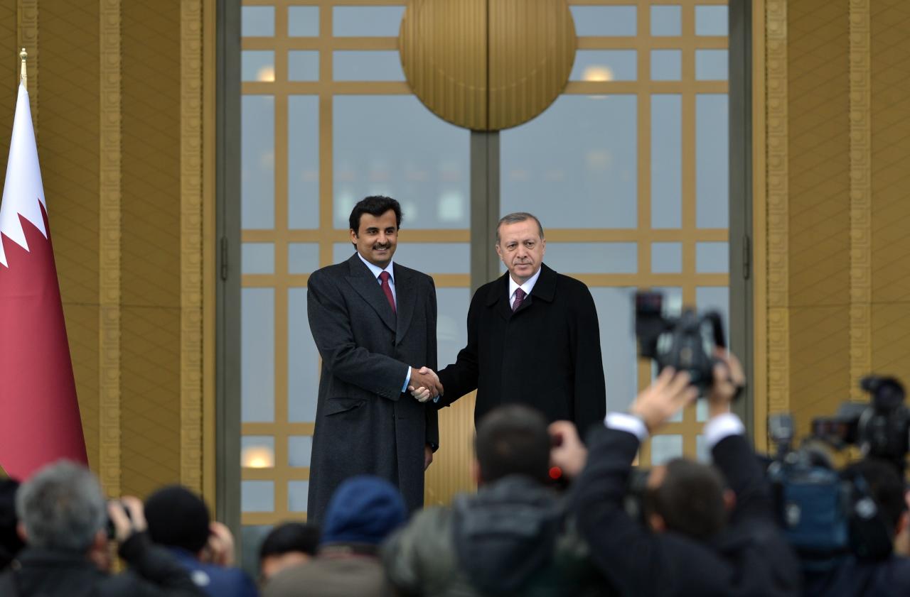 أمير قطر يهنئ أردوغان بالموافقة على تعديل الدستور