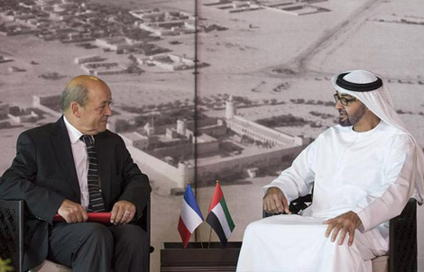 الإمارات تؤكد على علاقاتها الاستراتيجية مع فرنسا