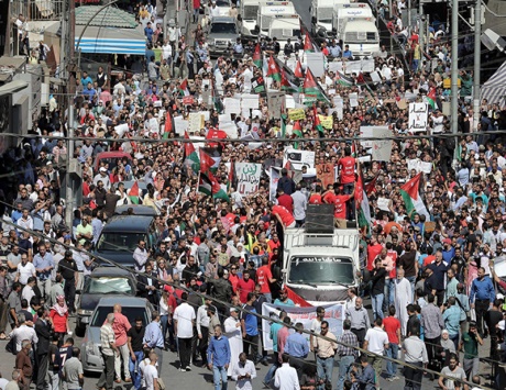تظاهرات في الأردن لإسقاط اتفاقية الغاز مع "إسرائيل"
