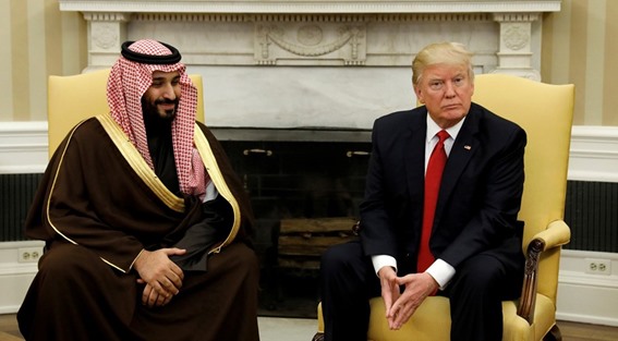 ترامب ومحمد بن سلمان يتفقان على ضرورة حل الأزمة الخليجية