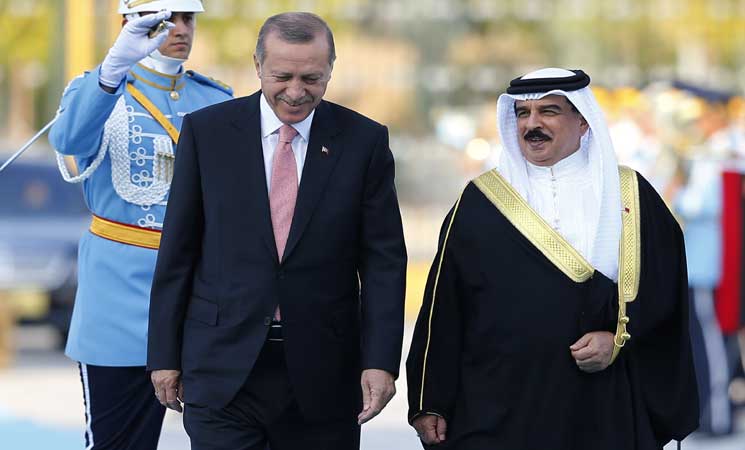تركيا تتعهد باستمرار دعم مساعي البحرين في الحفاظ على أمنها الداخلي