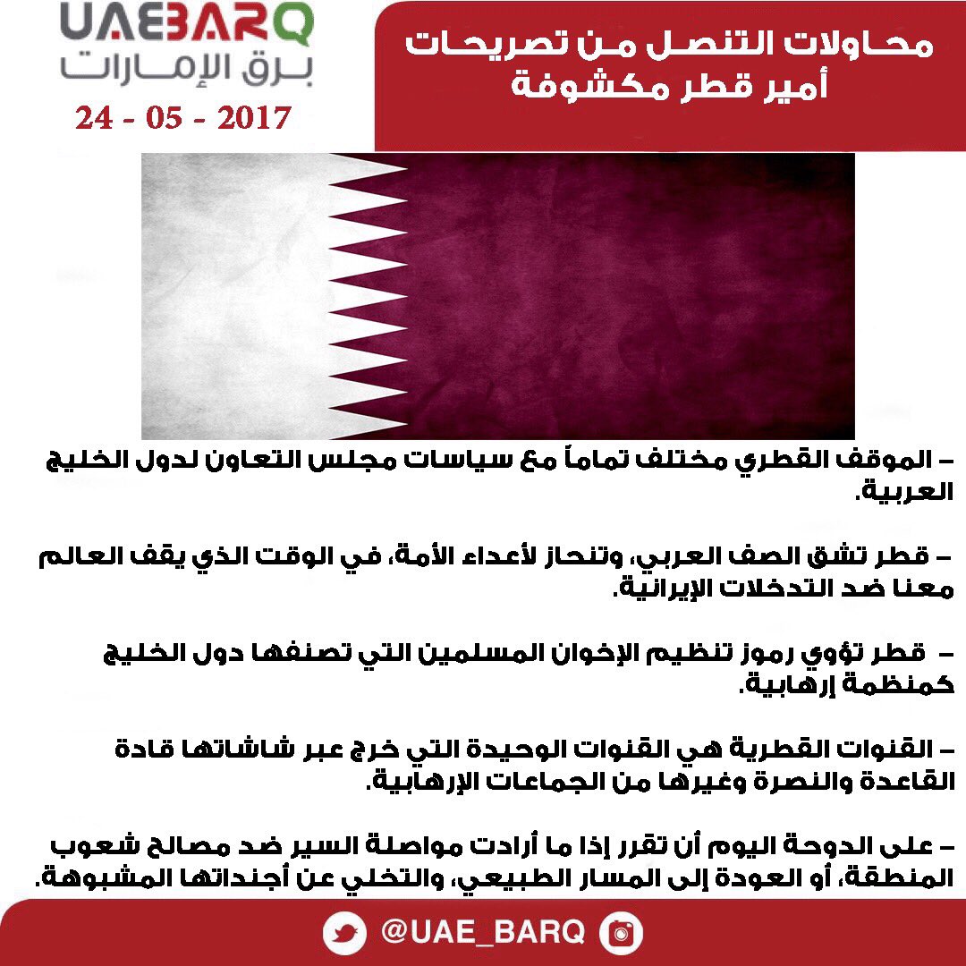 أبو ظبي تصعد رسميا ضد الدوحة وتدعوها للتخلي عن "أجنداتها المشبوهة"