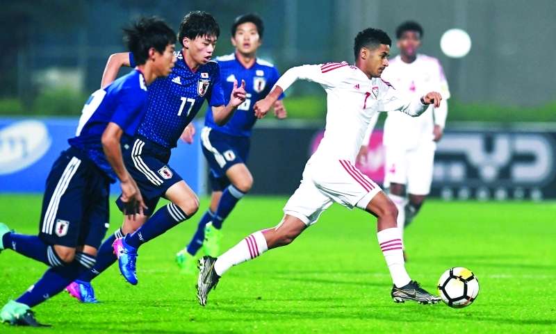 منتخب الإمارات للناشئين يخسر أمام نظيرة الياباني بهدفين مقابل هدف