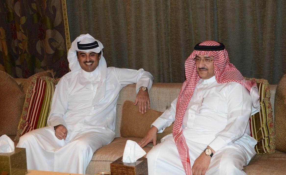 محمد بن نايف يستضيف أمير قطر ويبحث معه أوضاع المنطقة