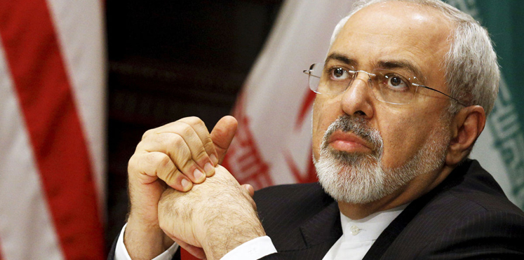 ظريف: إيران لا تعبأ بالتهديدات الأمريكية ولن تبادر بإشعال حرب