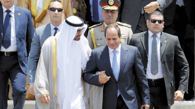 السيسي يشيد بدعم أبوظبي لنظام الانقلاب