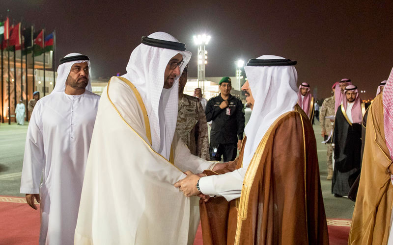 محمد بن زايد يصل الرياض للمشاركة في القمتين الخليجية والعربية مع ترامب