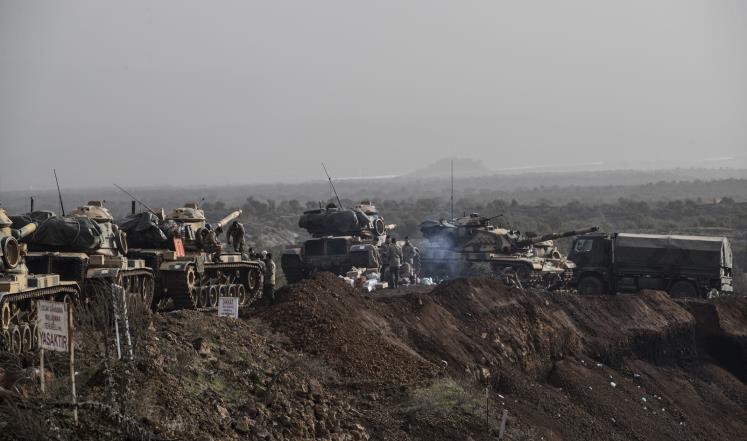 الجيش التركي والسوري الحر يبدآن هجوما باتجاه عفرين