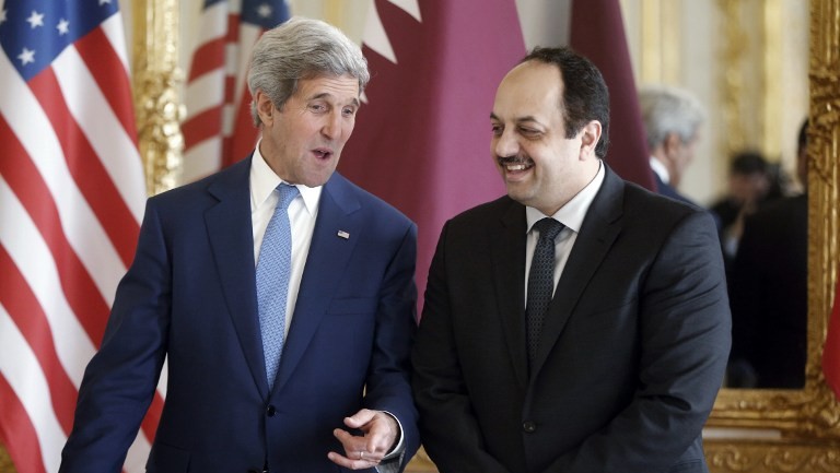 وزير الخارجية القطري ونظيره الأمريكي يبحثان أوضاع غزة هاتفيا