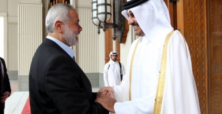 هنية يطلع أمير قطر على اتفاق المصالحة الفلسطينية