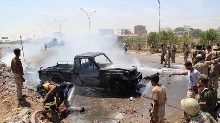 انفجار سيارة مفخخة في "عدن" جنوبي اليمن