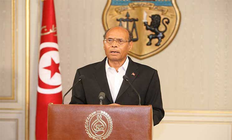 الرئيس التونسي السابق المرزوقي قلق من الفشل الاجتماعي للحكومة