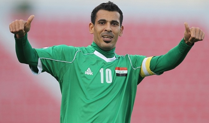 قائد المنتخب العراقي يهدي الفوز للشعب الفلسطيني 