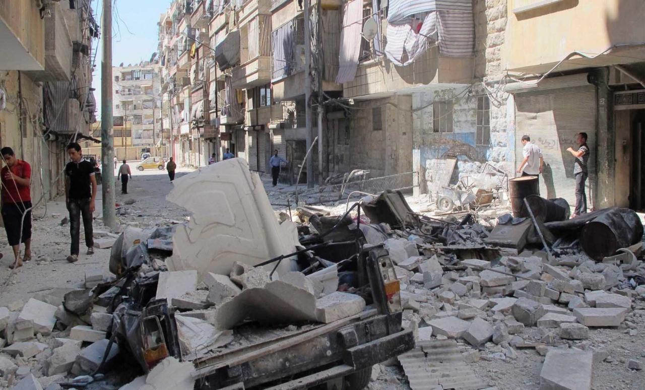 روسيا ترتكب مجزرة بحي السكري في حلب وتقتل 40 مدنياً