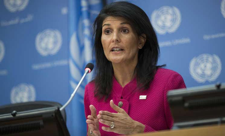 سفيرة واشنطن بالأمم المتحدة: عقوبات مجلس الأمن لكمة جديدة لبيونغ يانغ