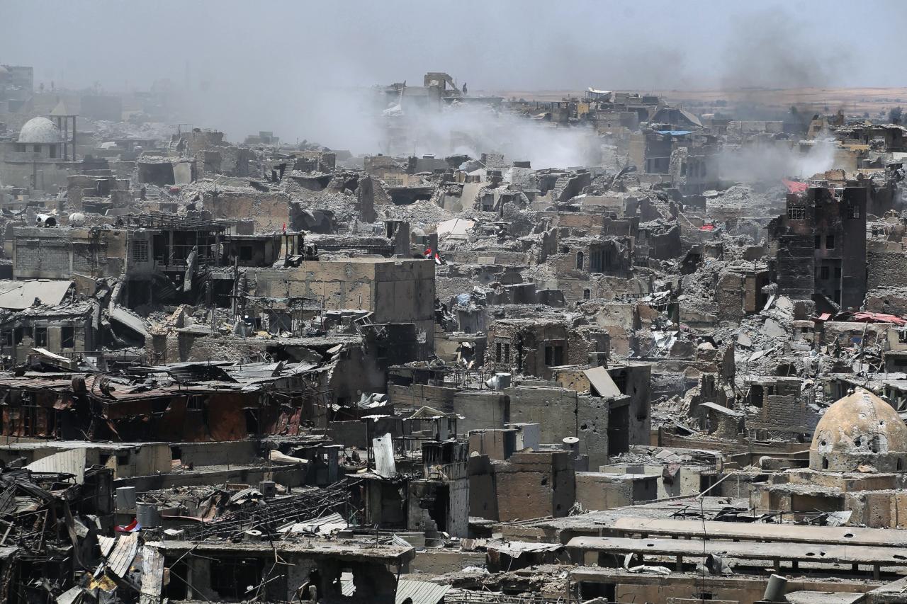 انتشال 2100 جثة لمدنيين من ضحايا معركة الموصل
