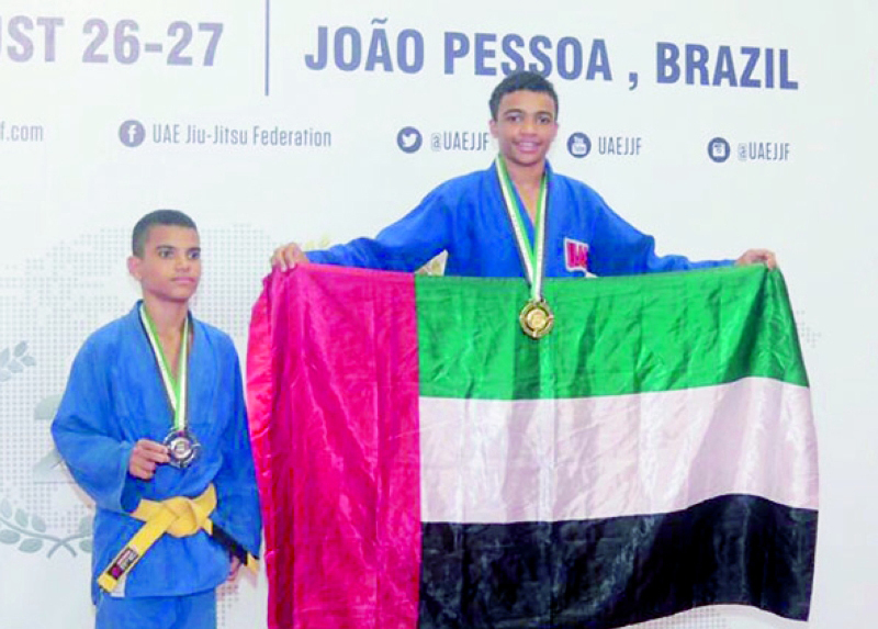 24 ميدالية لشباب منتخب الإمارات بالجوجيتسو في بطولة البرازيل