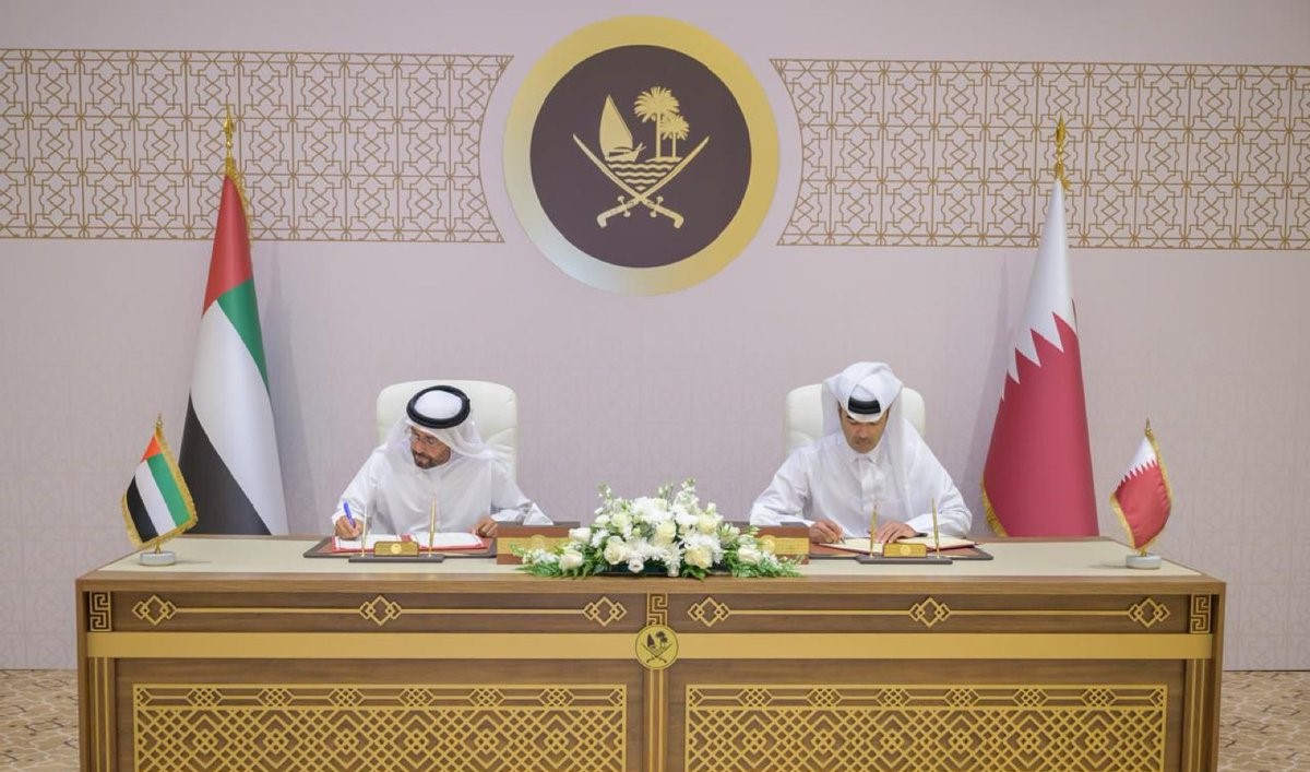 الإمارات وقطر توقعان مذكرة لحماية بيانات المشاريع الأمنية المشتركة