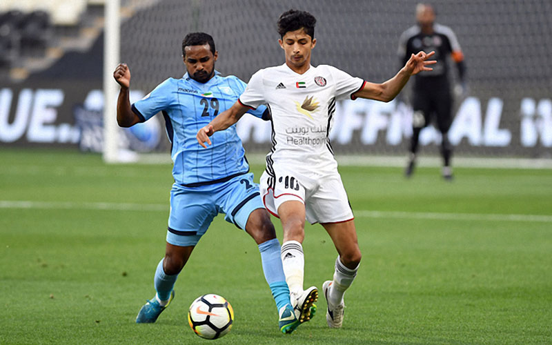 الجزيرة يتغلب على حتا بهدف مقابل هدف في دوري الخليج