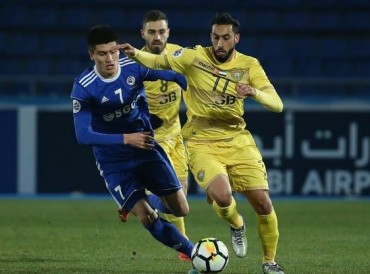 الوصل يخسر أمام ناساف الأوزبي على حساب الأندية الإماراتية